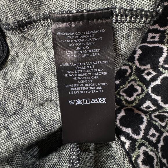 Maeve by Anthropology Medium Mini Skort Black Motif Geometric Stretch Pockets - Picture 6 of 7